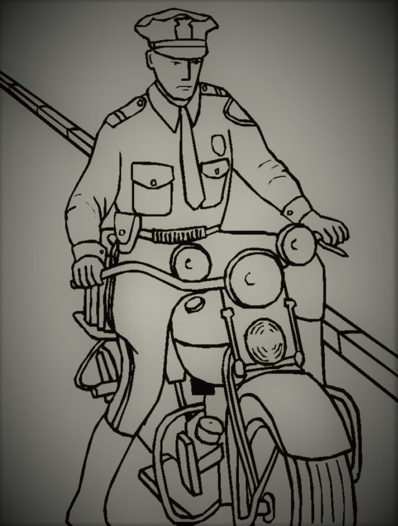 policjant na motorze 1